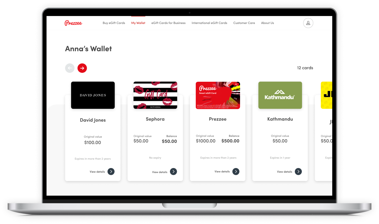 Prezzee wallet